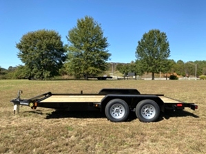 Car Hauler 16ft By Gator  Car Hauler 16ft By Gator. Lowboy with slide under ramps 
