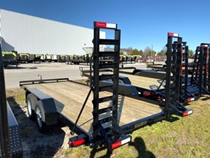Car Hauler 18ft With Stand Up Loading Ramps 